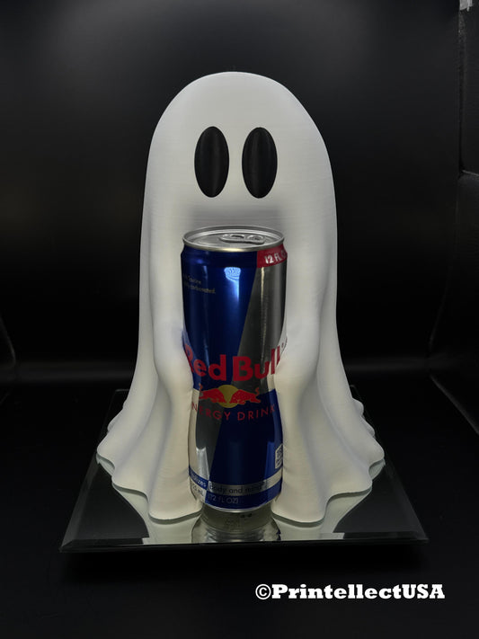 Ghost Energy Drink Can Holder: Spooky Halloween Decor 3D Printed