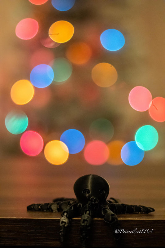 Mini Octopus: Articulating Fidget Toy 3D Printed