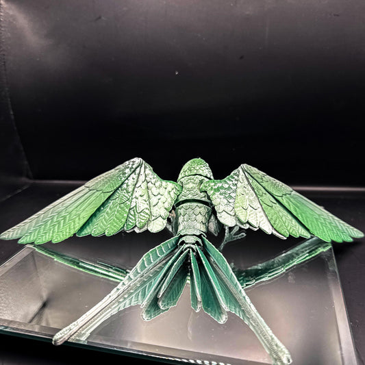 Articulating 3D-Printed Bird / Moveable Sparrow Desk Decor & Fidget Toy