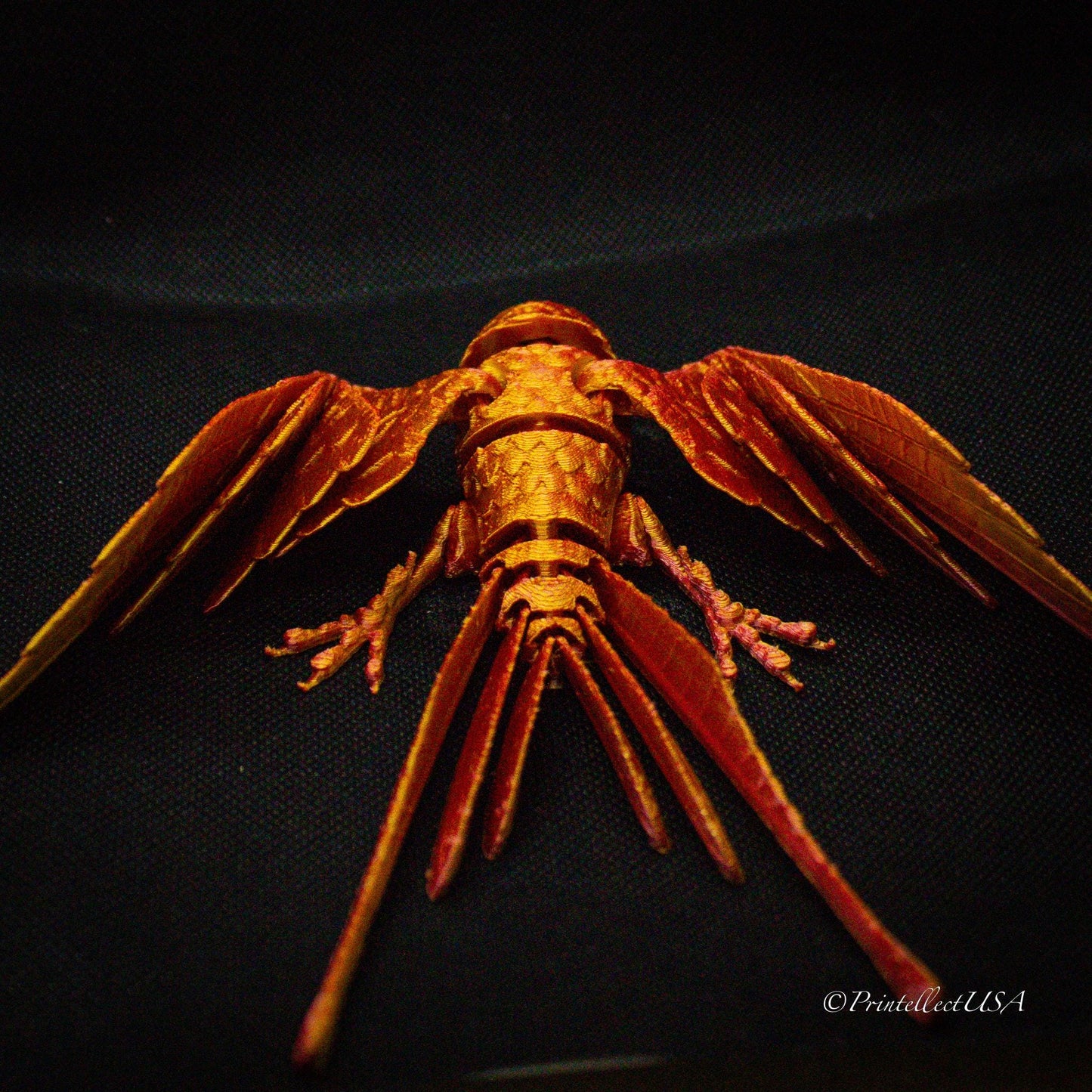 Articulating 3D-Printed Bird / Moveable Sparrow Desk Decor & Fidget Toy