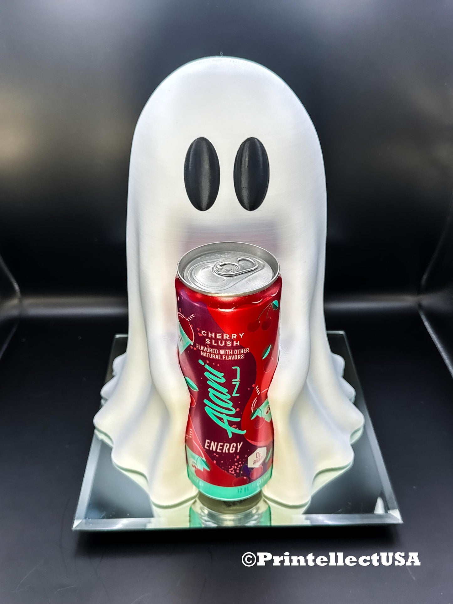 Ghost Energy Drink Can Holder: Spooky Halloween Decor 3D Printed