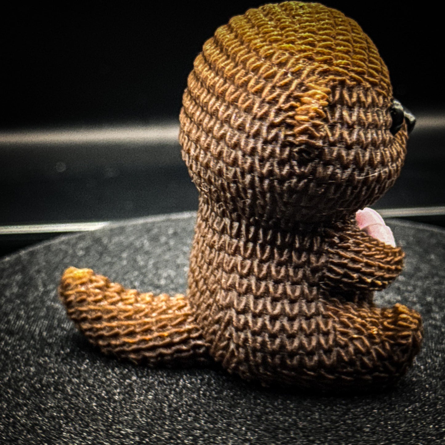 Knitted-Style Otter Holding Heart | Cute Otter Gift | Stocking Stuffer | Cozy Animal Decor