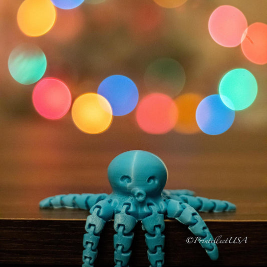 Mini Octopus: Articulating Fidget Toy 3D Printed