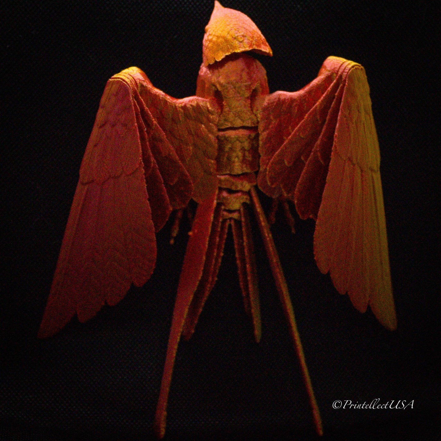 Articulating 3D-Printed Bird / Moveable Sparrow Desk Decor & Fidget Toy