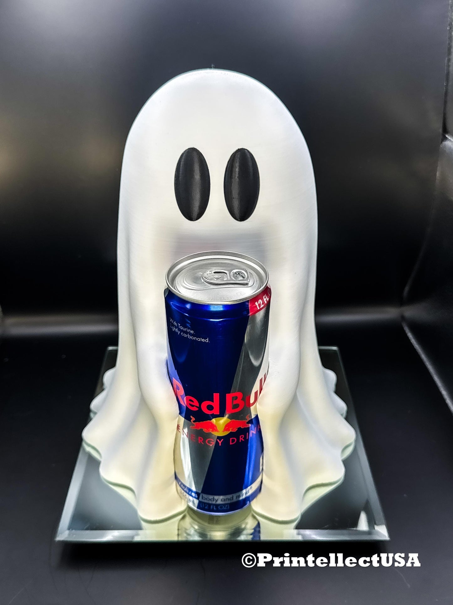 Ghost Energy Drink Can Holder: Spooky Halloween Decor 3D Printed