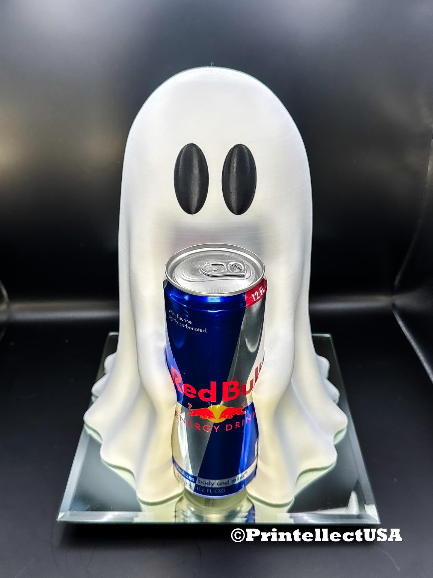 Ghost Energy Drink Can Holder: Spooky Halloween Decor 3D Printed