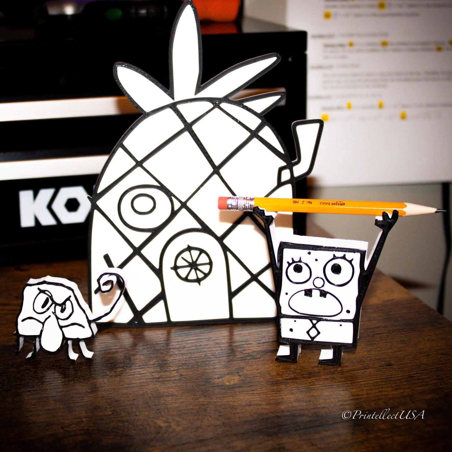 Doodle Pencil Holder - 3D Printed Desk Decor