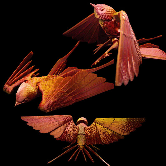 Articulating 3D-Printed Bird / Moveable Sparrow Desk Decor & Fidget Toy